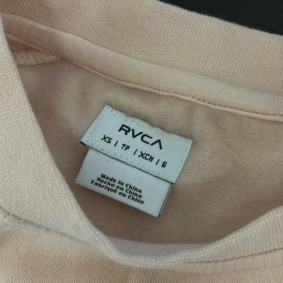 RVCA Good Times Crewneck Sweatshirt blush Pink Size XS - Picture 9 of 9
